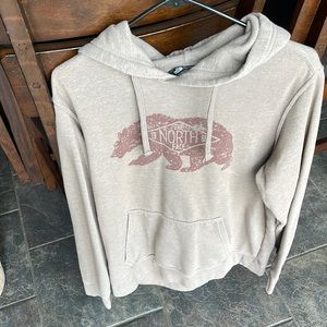 Soft brown north face hoodie- men’s large